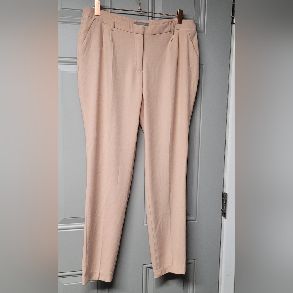 Saint tropez west s 10 Elegant peach straight Women's Pants pleated and pockets